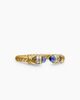 Petite Helena Ring in 18K Yellow Gold with Tanzanite and Diamonds, 2.5mm